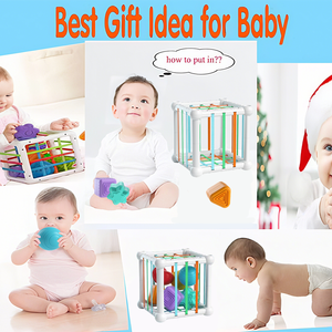 Multisensory Ctivity Cube Trường Hợp Hình Dạng Phân Loại Mềm Đồ Chơi Phù Hợp Với Silicone Giáo Dục Thăm Dò Đồ Chơi Bé Cảm Giác Hoạt Động Đồ Chơi - Product Image 4