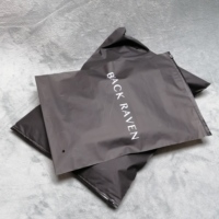 Sacs d'emballage avec fermeture éclair pour t-shirts, logo personnalisé, fermeture éclair givrée, sac en plastique mat pour vêtements