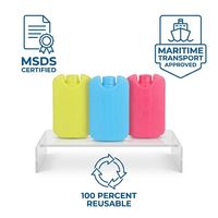 Prix d'usine – Mini-briques de glace isothermes colorées en plastique rigide, mignonnes, pour cadeaux, qualité alimentaire
