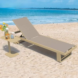 كراسي شمسية حديثة قابلة للطي للحديقة للفناء تستخدم إنشاءات معدنية متينة - Product Image 4