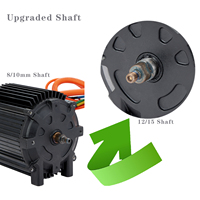 Moteur CC sans balais étanche en aluminium KR5V Kunray 72V 5000W pour moto électrique, vélo électrique, cadre Razor-32mm
