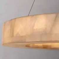 Lustres en marbre naturel Hullxine avec LED Ra 95, taille moyenne, garantie de 3 ans pour la décoration d'hôtels et de villas