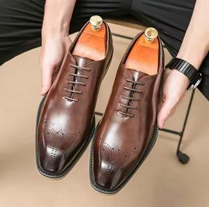Nuevos Zapatos de Negocios Británicos 2026 para Hombre, Zapatos Casuales de Vestir Otoñales a la Moda, Zapatos Artesanales para Hombre - Product Image 1