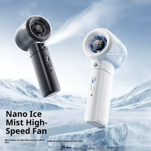 2026 New 3000mah Rechargeable <b>Mini</b> <b>Fan</b> 16000RPM Water MIst Spray Portable Handheld Foldable <b>Fan</b> for Outdoor Home Office Use - Product Image 1