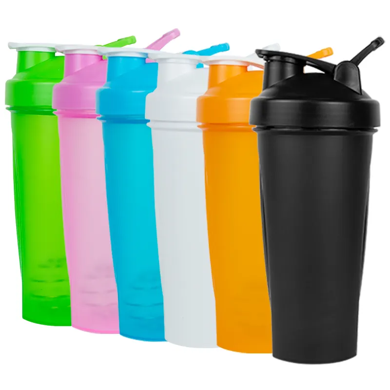 MKAS all'ingrosso Shaker Cup personalizzato Logo personalizzato Protein Sport bottiglia Shaker tazza di plastica