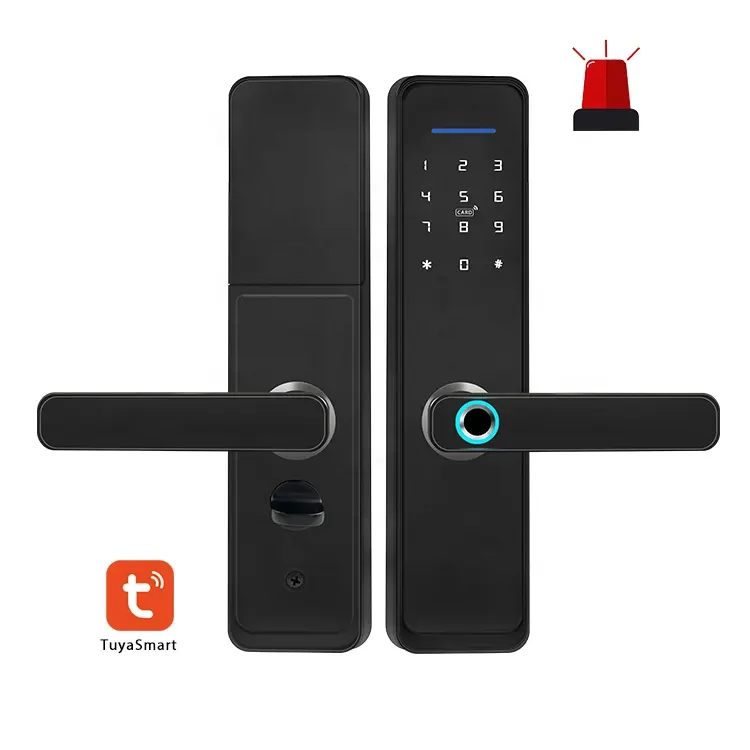 High Security Anti Theft Smart Lock Door Thumbprint Biometric Intelligent Electronic Fingerprint WiFi TTLock Tuya Door Lock