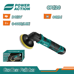 Power Action 12V Cordless Car <strong>Buffer</strong> Polisher With Variable Speed 80mm Polish <strong>Pad</strong> - Product Image 2