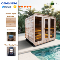 Sauna extérieur pour 6 personnes, économique et performant, avec poêle Harvia approuvé SAA
