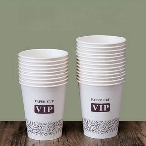 Gobelets en carton jetables à paroi simple, durables et étanches, avec couvercle assorti, imprimés sur mesure pour fêtes et café - Product Image 3