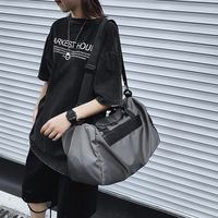 Sac de voyage unisexe en nylon léger et grande capacité, imperméable, pour le sport, avec logo personnalisé, sac de week-end