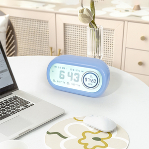 Tùy Chỉnh Lớn Hiển Thị Nhựa Thông Minh Bàn Đa Chức Năng Giá Rẻ Bảng Màn Hình LCD Hiển Thị Đêm Kỹ Thuật Số Đồng Hồ Báo Thức Cho Trẻ Em - Product Image 6