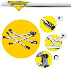 ประแจอเนกประสงค์แบบสองด้าน ชุบโครเมียม สำหรับงาน DIY แบบเปิด-ปิด ปรับแต่งได้ตามต้องการ (OEM) - Product Image 2