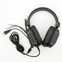 Meilleure vente Casque d'écoute RGB Microphones Casque de jeu filaire Casque de jeu