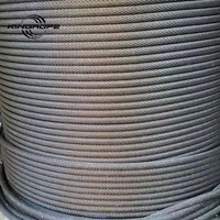 Câble en acier à haute teneur en carbone de 2 pouces 19x7 19*7 pour grue, dérivation, chariot de levage, fermeture, certifié ISO, haute qualité