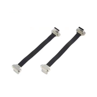 Kabel USB2.0 Tipe C Fleksibel Tipis Rata 90 Derajat FPC Kabel Pengisian Daya Tipe C Pendek FPV
