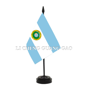 Juego de Banderas de Mesa Personalizadas de <span class=keywords><strong>Costa</strong></span> Rica con Asta de Bandera, Mini Bandera de Poliéster para Decoración de Escritorio, Venta al Por Mayor - Product Image 1