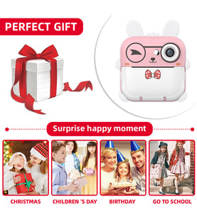 Impresora de fotos de bolsillo con impresión de etiquetas térmicas Cámara de impresión instantánea para niños Lista de regalos Nota de estudio Memo - Product Image 4