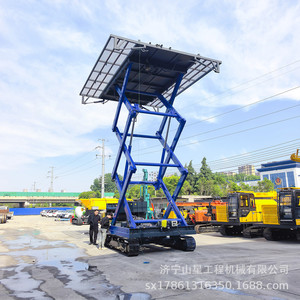 รถยกกรรไกรเคลื่อนที่ Shanxing Machinery ขนาด 8 เมตร แบบตีนตะขาบ ระบบไฮดรอลิก สำหรับงานก่อสร้างทุกสภาพพื้นผิว - Product Image 3