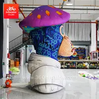 Mascote de macaco inflável para arte externa, oxford, design personalizado, desenho animado