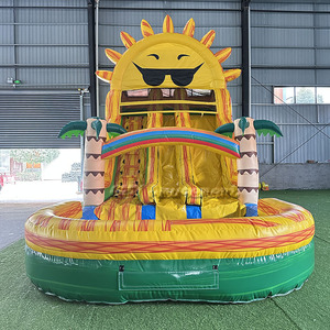 <span class=keywords><strong>Location</strong></span> pour fêtes : Parc aquatique gonflable à thème estival, 19 pieds de haut, <span class=keywords><strong>avec</strong></span> toboggan à double piste et <span class=keywords><strong>piscine</strong></span> - Product Image 5