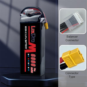 แบตเตอรี่ลิเธียมโพลิเมอร์ 6S1P 6000mAh 22.2V 70C สำหรับโดรนแข่ง FPV อัตราการคายประจุสูง - Product Image 5