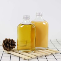 Botellas de Vidrio de Alta Calidad de 120ml, 200ml y 250ml con Tapa Roscada para Bebidas, Envases Lisos para Almacenamiento de Bebidas