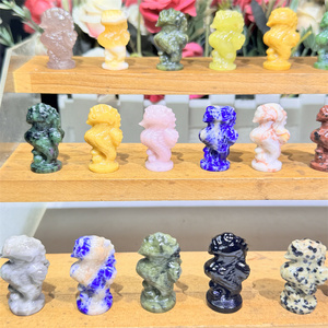 All'ingrosso cristalli artigianali intagli animali misti pietra curativa Mini 3Cm cavalluccio marino per la vendita - Product Image 3