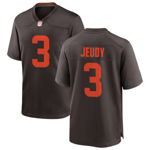 Maillots de football américain personnalisés Cleveland 2026 – Uniformes brodés pour jeunes, tenues de sport avec logos, marron - Product Image 3