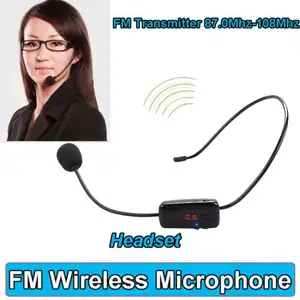 Hot Koop Fm Draadloze Microfoon Microfoon, Draagbare Fm Draadloze Headset Microfoon Megafoon Radio Mic Voor Luidspreker/Leren