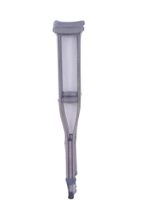 <span class=keywords><strong>Muletas</strong></span> de Acero Inoxidable con Botón de Ajuste Rápido para Rehabilitación Postoperatoria - Product Image 5