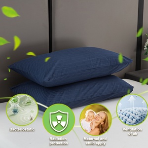 Taie d'oreiller antistatique en coton mélangé à des fibres d'argent, ultra-douce, absorbant l'humidité, pour le soutien du cou pendant le sommeil - Product Image 5