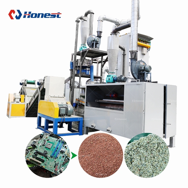 Heavy-Duty E-Waste & PCB Shredding Recycling Machine | Large-Scale Gold Recovery Circuit Board Recycler for Electronic Scrap