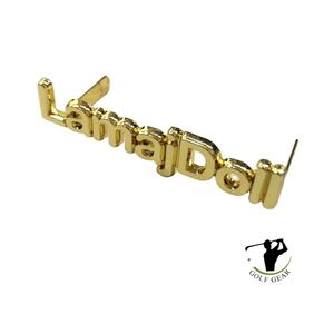 Étiquette métallique personnalisée OEM ODM, plaque alphabétique en laiton plaqué or, emblème, achat en gros, fabricant chinois, expédition rapide - Product Image 3