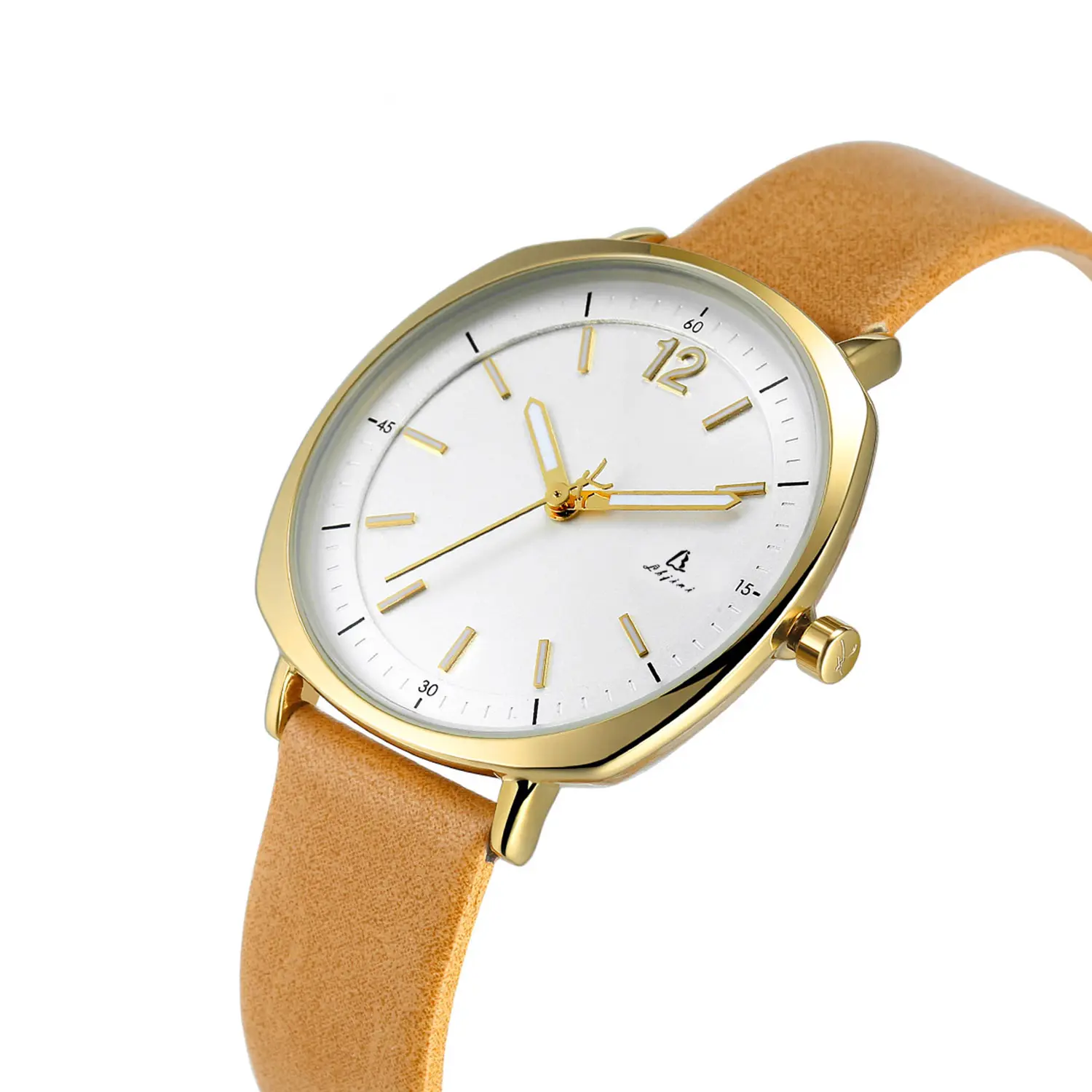 นาฬิกาข้อมือแฟชั่นสตรีดีไซน์หรูมีให้เลือก5สีนาฬิกาข้อมือหนังแท้สำหรับผู้หญิงนาฬิกาสุภาพสตรี
