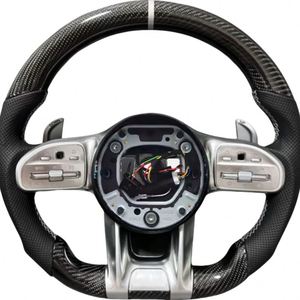 Volant de voiture de haute qualité pour <span class=keywords><strong>Mercedes</strong></span> Benz C63 E63 W213 C43 A45 G63 G500 S63 A45 G63 G55 E63 en fibre de carbone - Product Image 1