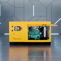 Groupe électrogène diesel industriel silencieux haute puissance triphasé avec alternateur en cuivre, 12KW, 50kW, 80kW, vente en gros