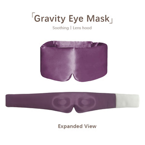 <span class=keywords><strong>Masque</strong></span> de sommeil lesté en perles de verre de qualité supérieure pour soulager l'anxiété et les migraines - <span class=keywords><strong>Masque</strong></span> oculaire 3D profilé occultant avec boîte cadeau - Product Image 5