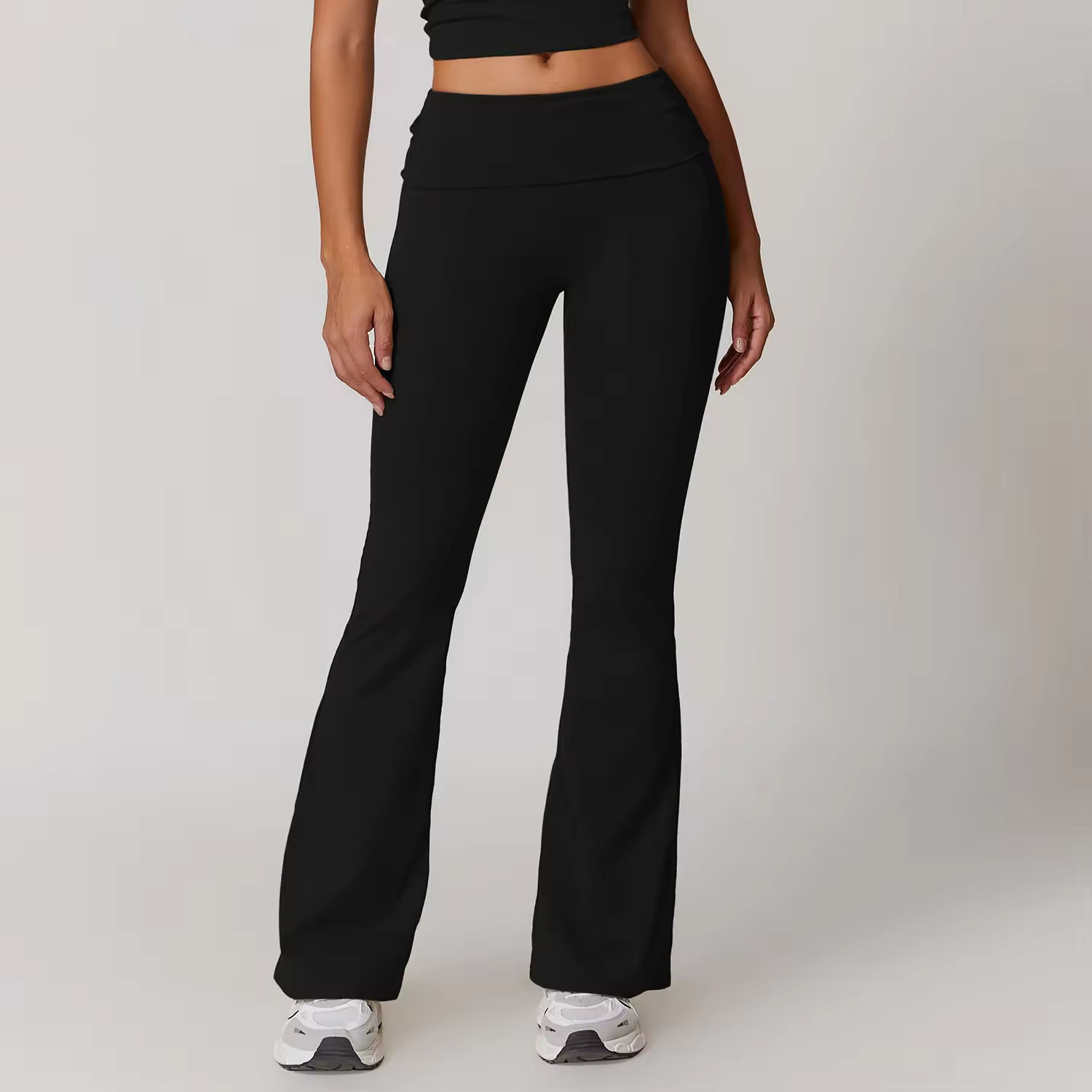 flare pants black