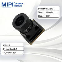 Module de caméra MIPI IMX219 haute résolution 8MP, câble coaxial pour vision intégrée de robotique Raspberry Pi