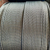 Câble métallique en acier 6x7+fc 6x12+fc 2mm 4mm 5mm 6mm pour ferme, galvanisé à chaud et galvanisé électriquement