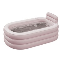 Baignoire gonflable en PVC pour adultes, mini-baignoire de trempage et de vapeur pour 2 personnes, rose – Approvisionnement direct usine