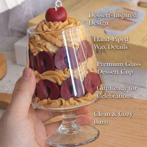 <span class=keywords><strong>Bougie</strong></span> en forme <span class=keywords><strong>de</strong></span> parfait à la cerise en gros, <span class=keywords><strong>bougie</strong></span> parfumée au dessert en cire <span class=keywords><strong>de</strong></span> soja mignonne pour la décoration <span class=keywords><strong>de</strong></span> la <span class=keywords><strong>maison</strong></span>, cadeau pour la fête des mères, mariage, fête d'anniversaire - Product Image 3