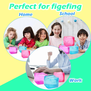 Jumon Square Cube Stress Balls Sensory Fidget Toys for Adults <b>Kids</b> Boys Girls Stress Relief Christmas Stuffers Gifts - Product Image 6