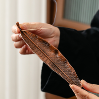 Ensemble de porte-encens porte-encens feuille porte-encens pour bâtons attrape-cendres pour méditation Yoga