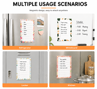 Blocs-notes magnétiques pour liste de tâches, autocollants, liste de points à cocher, notes adhésives, taille et design personnalisables pour l'école, le bureau, les tâches quotidiennes