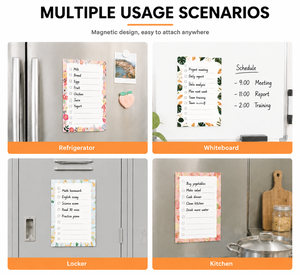 Blocs de Notas Magnéticos con Lista de Tareas, Notas Adhesivas con Lista de Verificación, Tamaño y Diseño Personalizables para la Escuela, Oficina y Tareas Diarias - Product Image 3