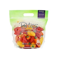 Sac d'emballage en plastique Anti-buée à fermeture éclair, emballages pour Fruits frais, pommes, raisin, banane, 50 unités
