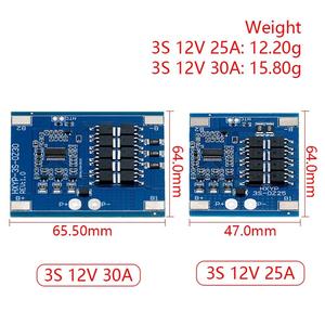 Placa de protección de batería de litio 3S 12V 25A 30A BMS 18650 11,1 V 12,6 V antisobrecarga con control de equilibrio y temperatura - Product Image 2
