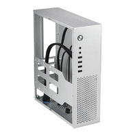 A10 HTPC Sliver MINI PC Kasası Yatay Mini PC Kasası Küçük 1U Flex Güç Kaynağı M-ATX Anakartı Destekler