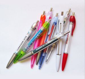 Popular Customized Logo Printed Plastic Banner Ballpoint Pen With Promotion - Product Image 3